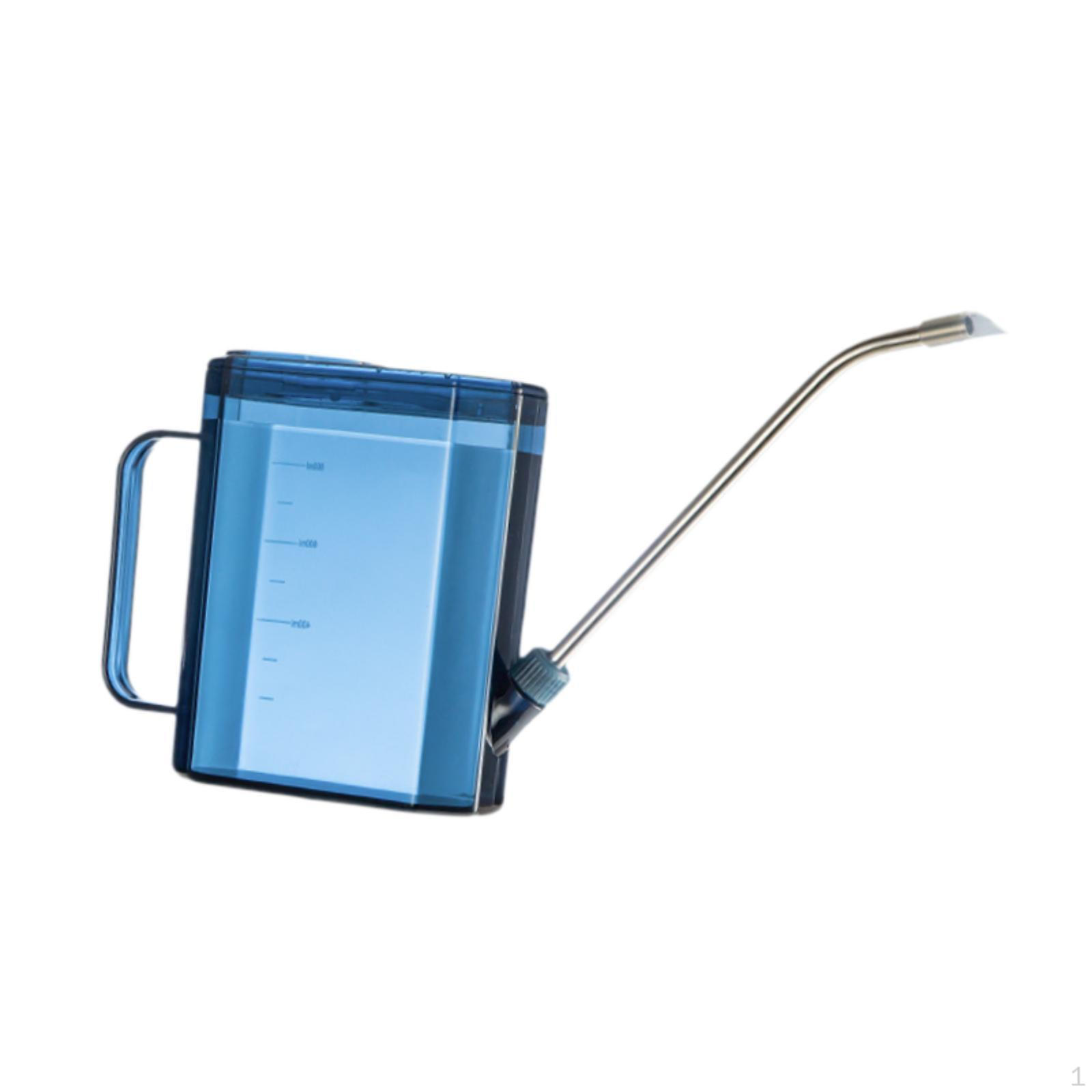 1L Watering Can Long Spout,Comfortable Handle Compact Pot Water for Gardening Home синий