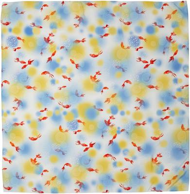 Furoshiki Asakura Senpu 96 x 96cm Asakura Senpu Ultra Nagare Design Liso de Peixe Dourado - Aprox.. Furoshiki Repelente à Água, Tecido,