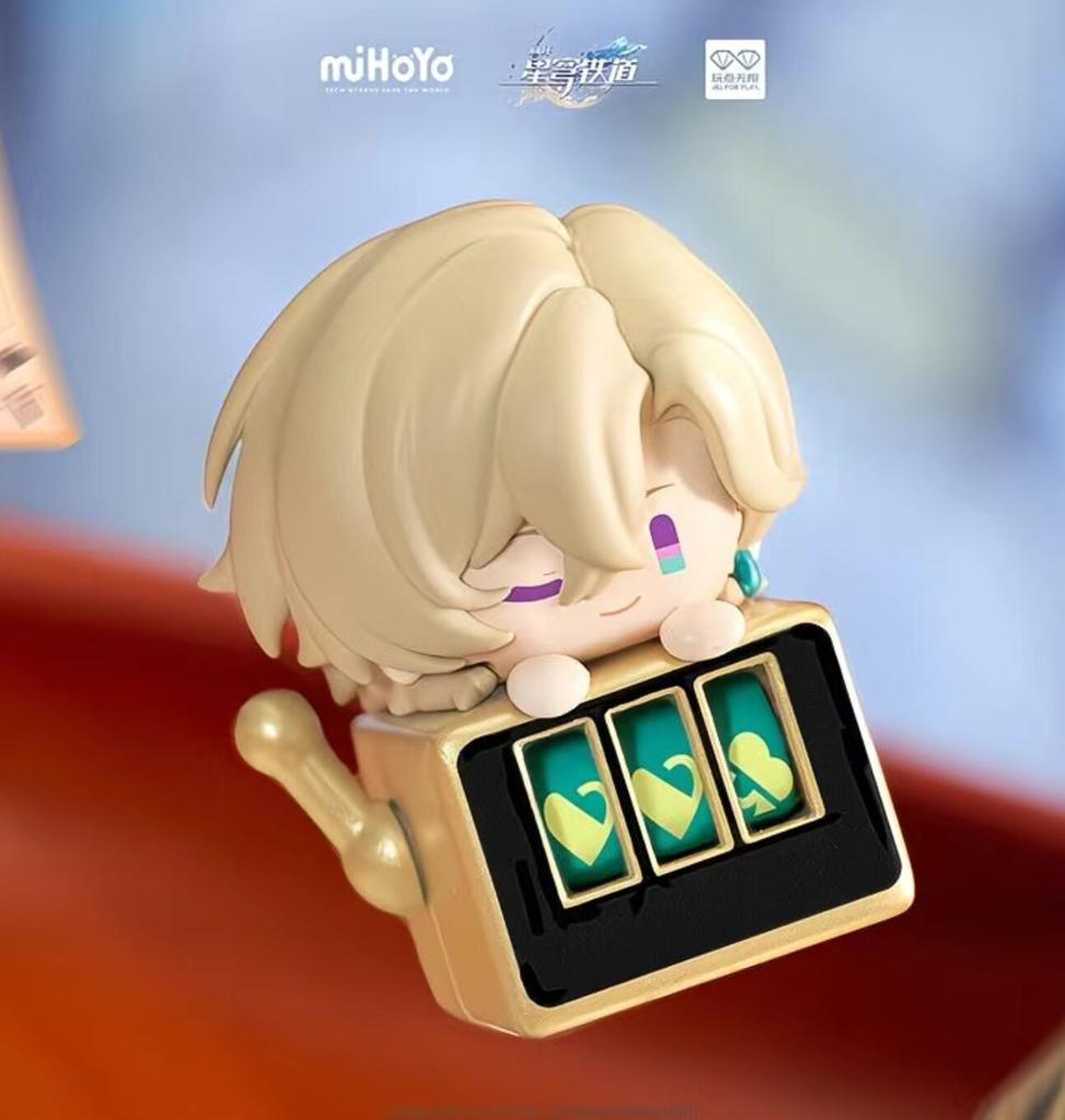 Heiß Neu Mihoyo Honkai Star Rail Limitierte Edition Q Version V2 Aventurin Tastenkappen Benutzerdefiniert Niedlich Dr. Verhältnis Kleiner Figuren Tastenkappe