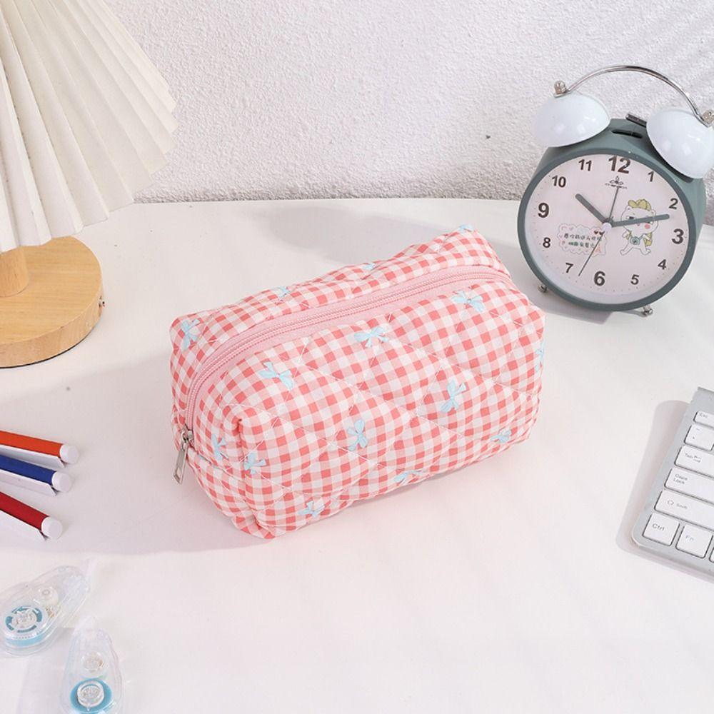 Portable Pen Bag Large Capacity Stationery Bag Cartoon Pencil Case  Students