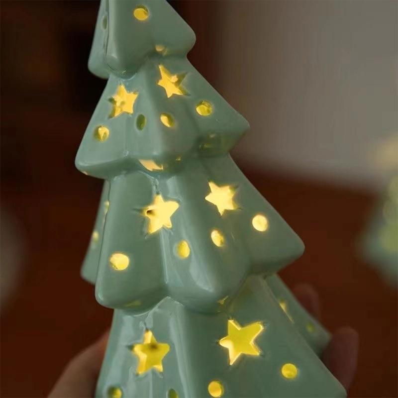Durable Ceramic Star Ornament Delicate Ceramic Star Christmas Tree Decoration for Enhancing Holiday Accent