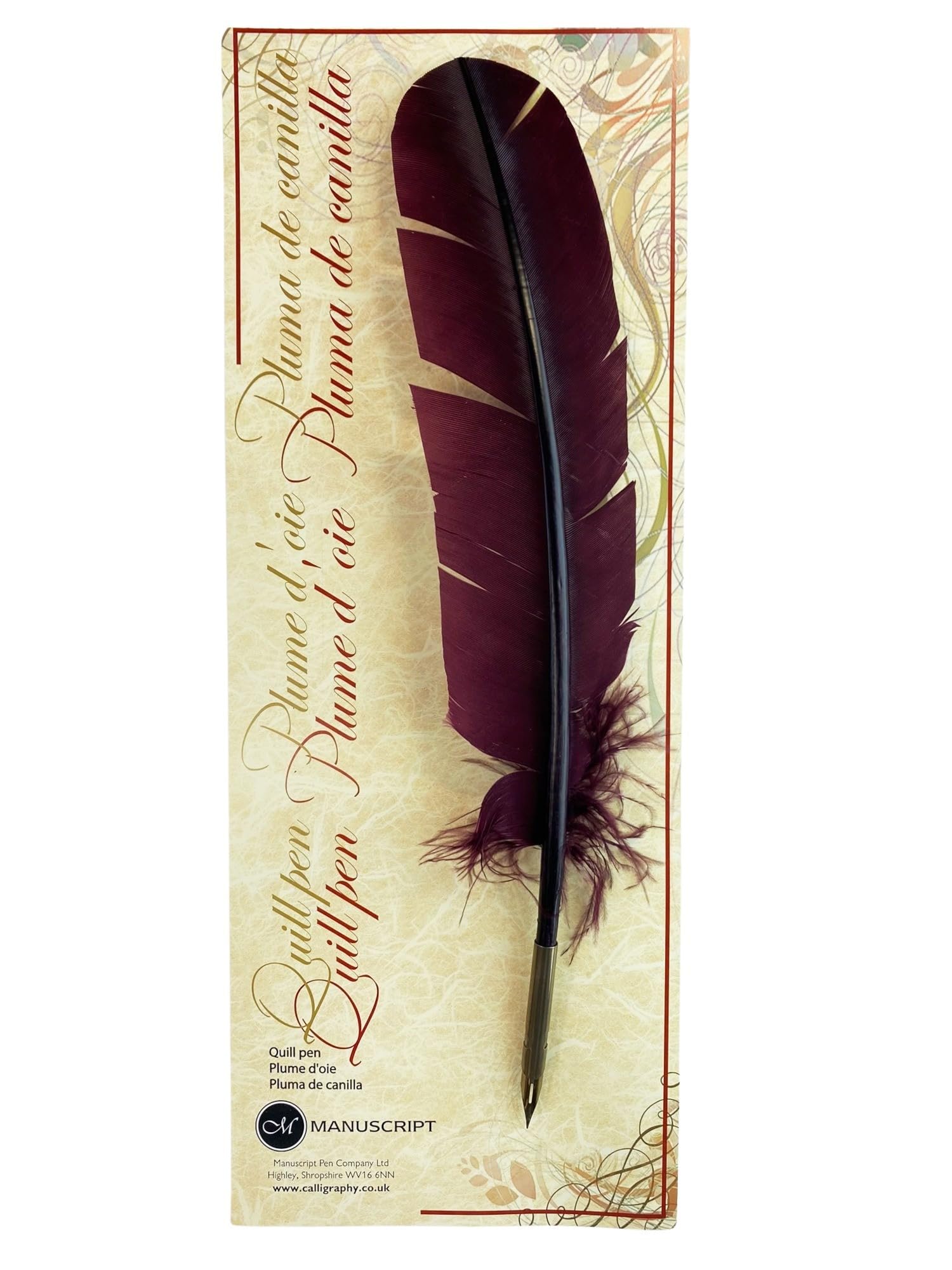 

Manuscript Quill N4501PR Pen, Purple, белый