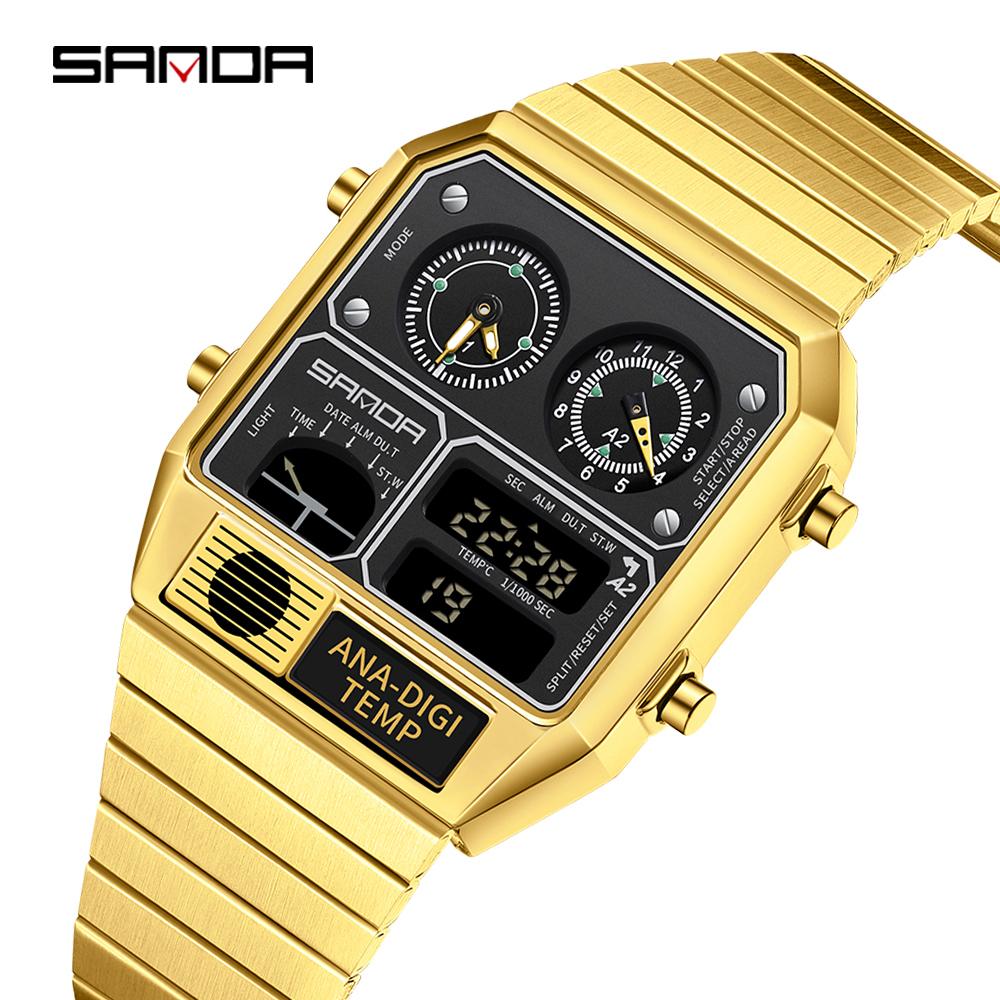 SANDA 3192 Modes Unisex Pulkstenis LED