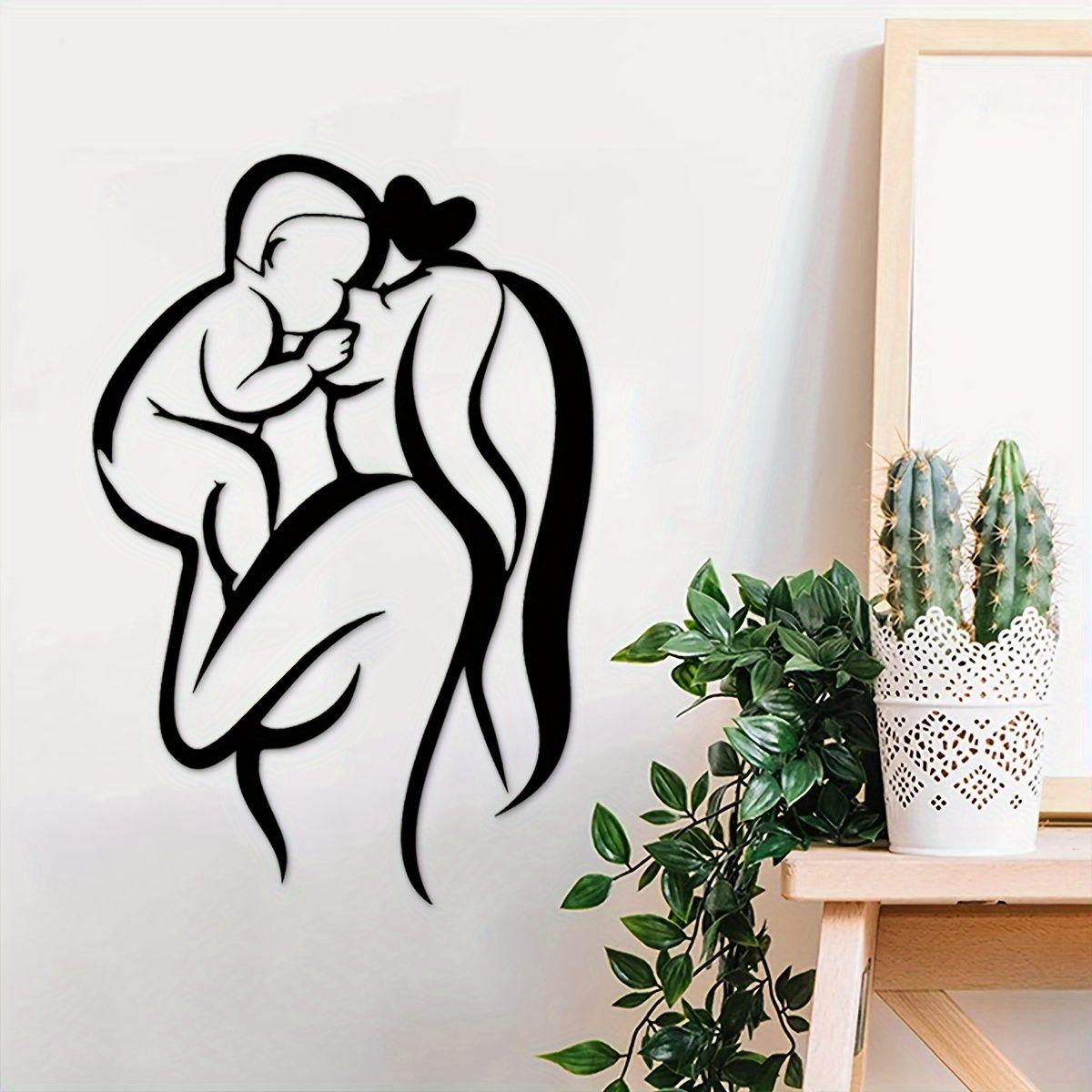 Metal Wall Art Mother and Child Gift