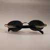 Vintage Oval Fashion Glasses with Black PC Lenses & Zinc Alloy Frame