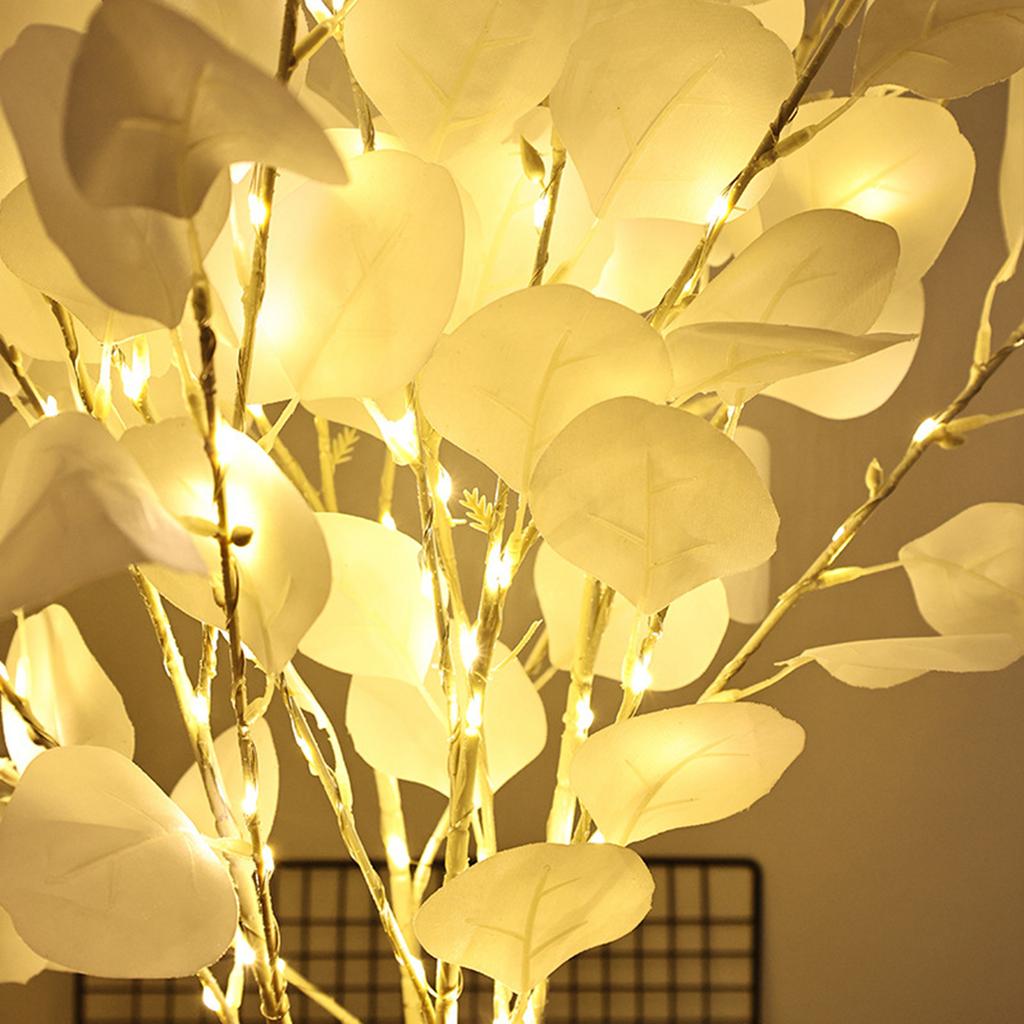 3in Leaf Decoration, Holiday Decoration With Light, Single Branch Cutting, Indoor Desktop Decoration