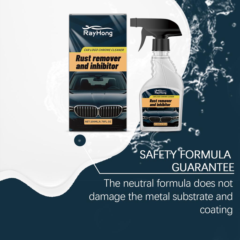 Rust Inhibitor & Remover Spray Car Anti-Rust Remover Parts Maintenance Agent Clean Derusting Spray Metal Rust Remover Tool 200ml