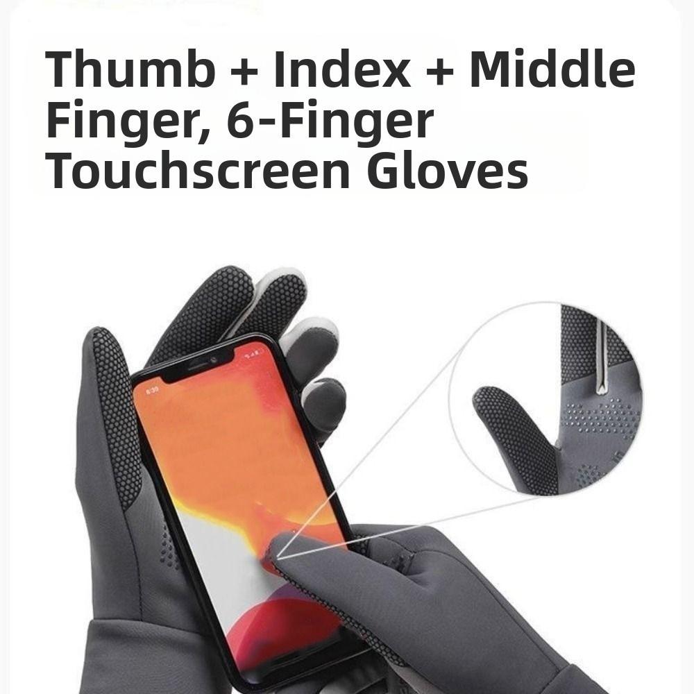 Waterproof Winter Cycling Gloves Anti-Slip TouchScreen Mittens Portable Full Finger Gloves  Running