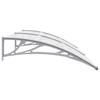 VidaXL Auvent de Porte Store Marquise de Porte d’Entrée Marquise d'Accueil Solaire Toit Abri Banne Ombre Protection Gris 45630