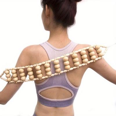 Holz Muskelroller Massager Lokales Fett Eliminieren Körpermassagegerät Massage Rollseil Bein