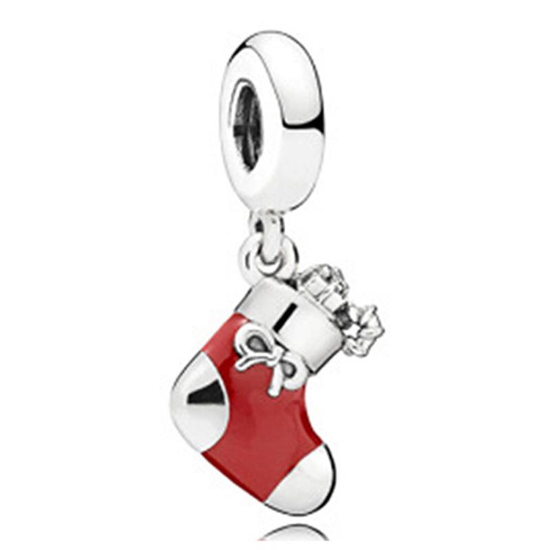 Christmas Series Alloy Santa Claus Beads For DIY pulsera Bracelet necklace accessories Women Fine Jewelry Gifts