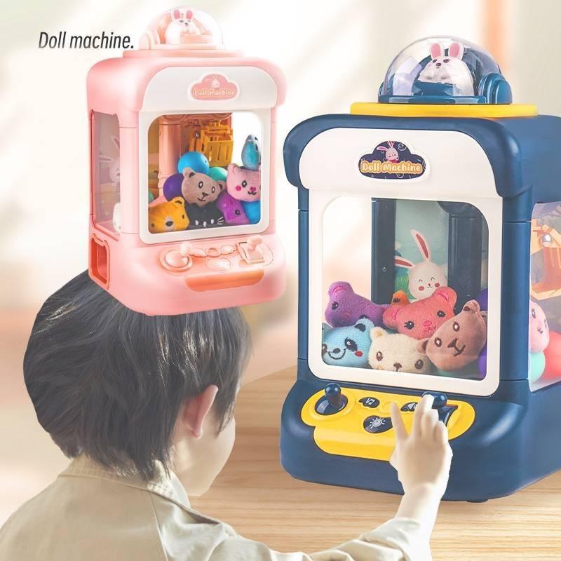 Children's Mini Home Claw Machine With Plush Toys And Gumball Capsules Fun Gift For Boys And Girls