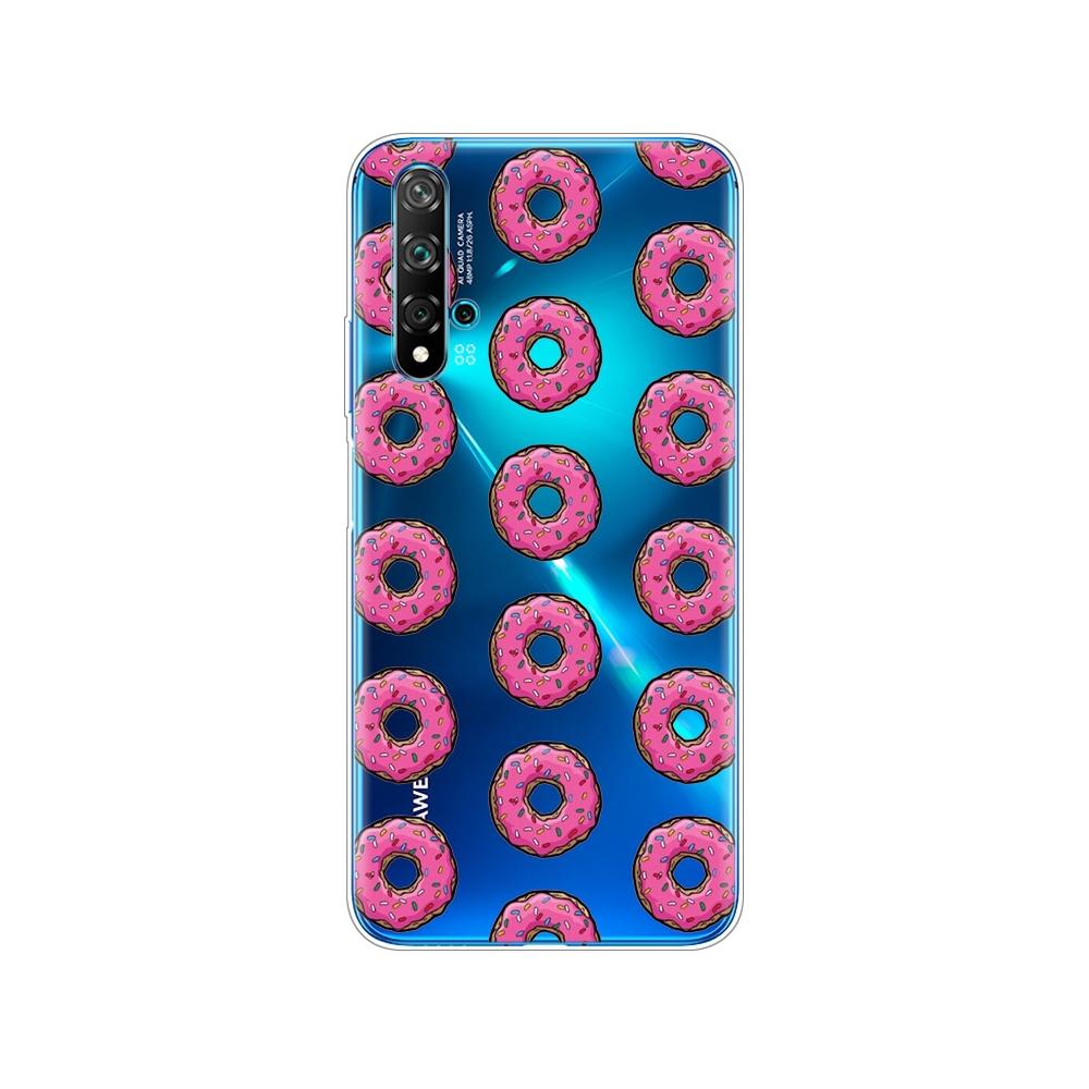 Dla Huawei Nova 5T Case miękka TPU tylna silikonowa obudowa telefonu dla Nova5T 5 T YAL-L21 6.26 ''fundas coque zderzak
