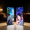 Anime Your N-Name Phone Case For iPhone17,16,15,14,13,12 Plus,Max Soft Silicone Black Cover
