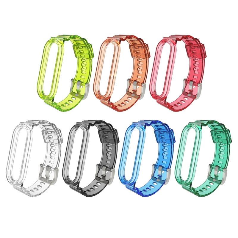 6 5 4 3 Smartwatch Anti-scratch Durable Adjustable Sports TPU Wristband Sweatproof Strap