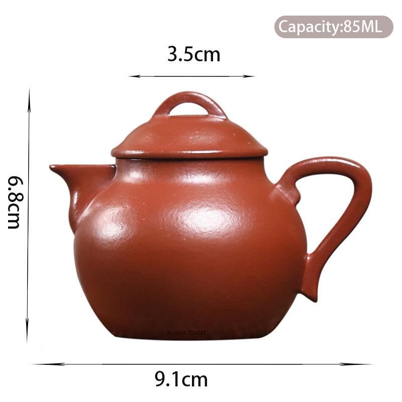 85ml Yixing Purple Clay Teapots Creative Handmade Small Capacity Tea Pot Household Beauty Kettle Chinese Raw Ore Zisha Tea Set