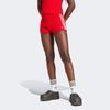 Adidas Originals Premium Full Fashioned Seitenstreifen Elastischer Bund Gestrickte Freizeitshorts Damen Shorts Rot IX0941