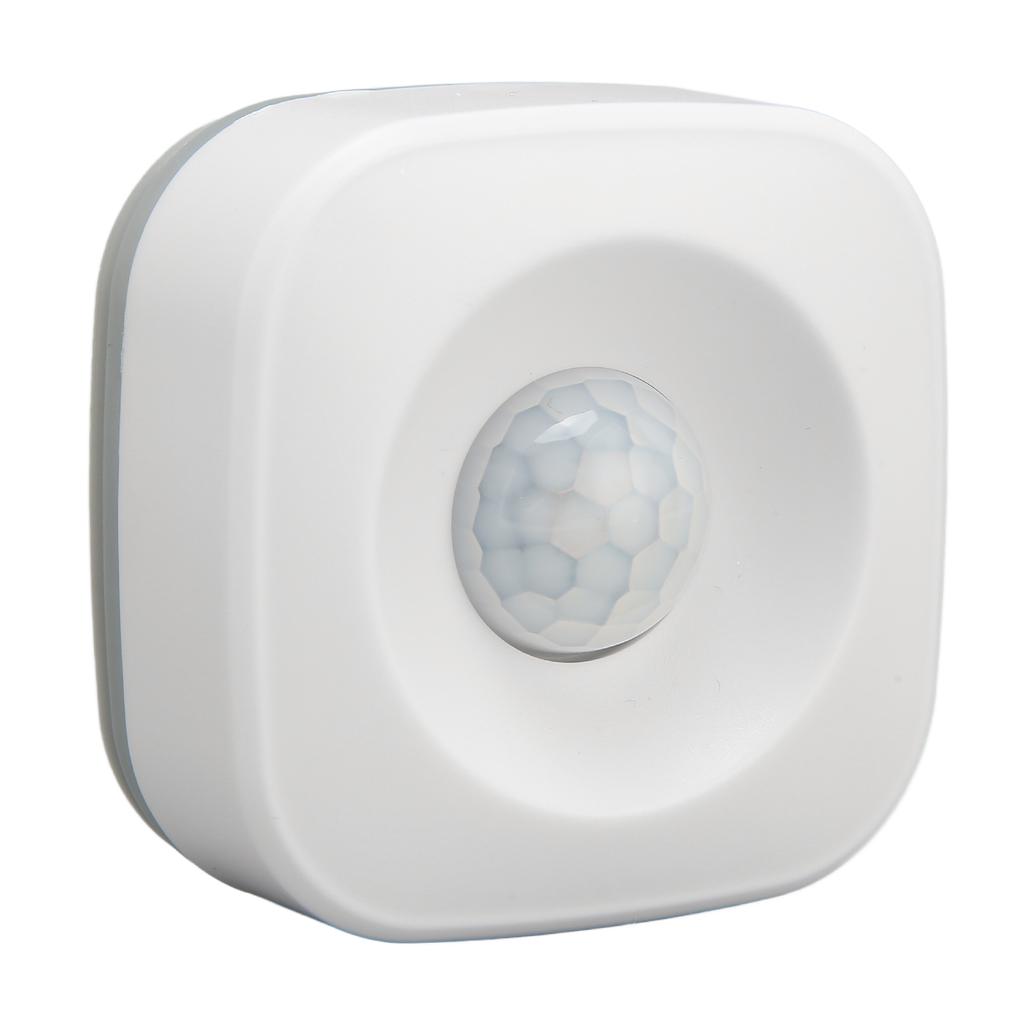Wireless Motion Detector APP Control Alarm Function Linked PIR Motion Sensor for Living Room Bedroom Balcony White