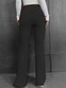 2024 Autumn/Winter Women's European & American Fashion High-Waist Flare Pants - Slimming Solid Color