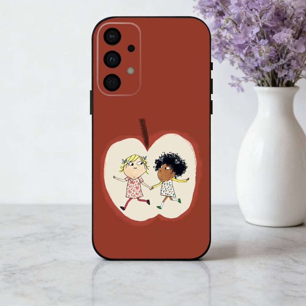 C-Charlie-E and L-Lola-A Phone Case For Samsung Galaxy A73,A72,A71,A70,A53,A52,A51,Others Soft Black Shell