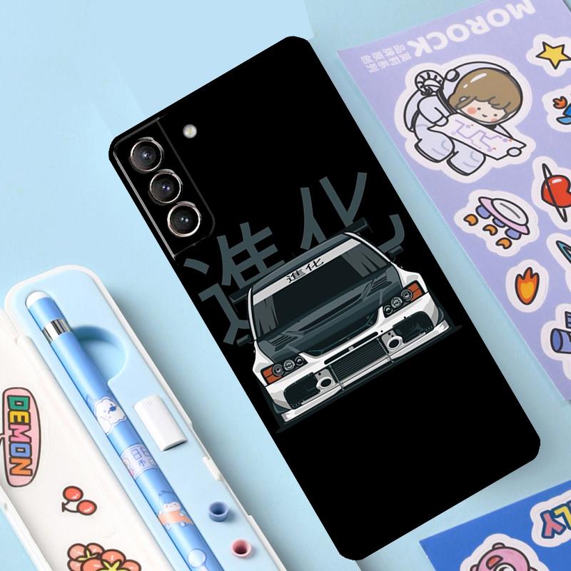 Coque JDM Car Evo Pour Samsung Galaxy S23 S21 FE S20 FE S22 Plus Note 20 Ultra Note 10 S8 S9 S10 Plus