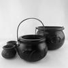 Trick Or Treat Bucket Snack Bucket Halloween Witch Candy Pail 4X Halloween Candy Holders Large Witches Cauldron For Indoor