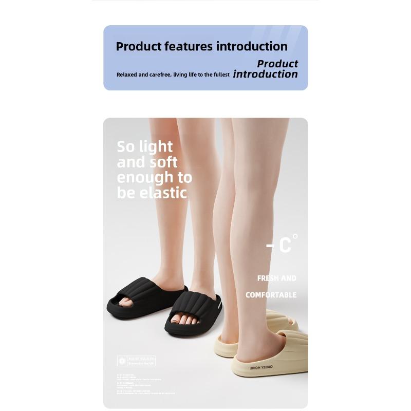 Couple EVA Slippers For Women & Men, Non-Slip Indoor Home Bathroom Shoes, Summer Outdoor Casual Slides