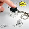 Mechanical Keyboard Fidget Toys Keychain Keyboard Fidget Key Chain Decompression Toys Finger Button Clicker Stress Relief Gifts
