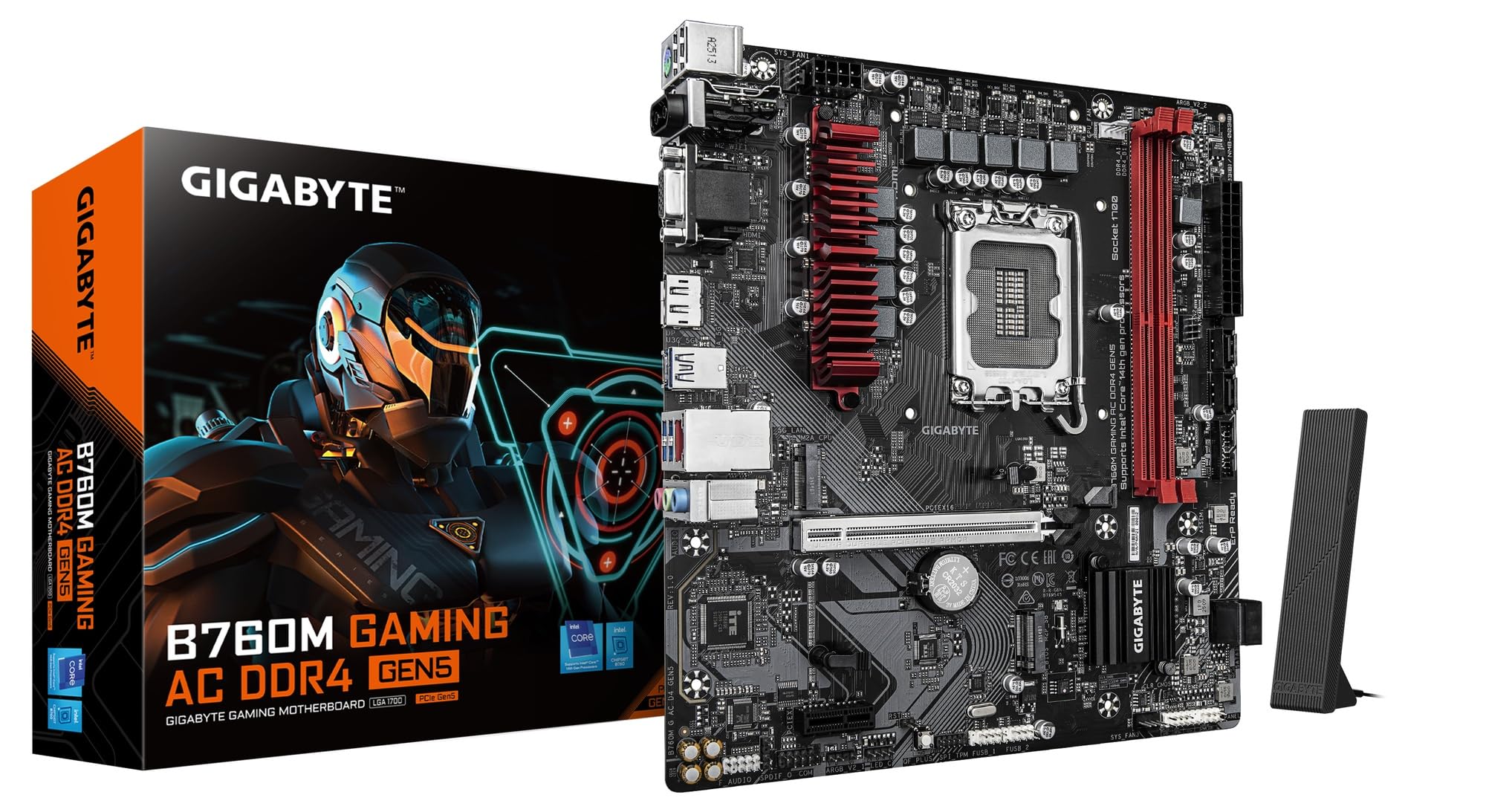 

GIGABYTE B760M GAMING AC DDR4 GEN5 Motherboard B760M G AC D4 GEN5 MB6764 Micro-ATX