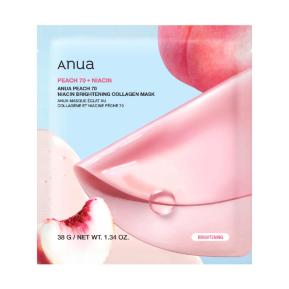 Anua Peach 70 Niacin Brightening Collagen Mask 4 Sheets