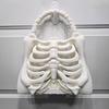 Skeleton Handbag Gothic Ribcage Bone Bag Spooky 3D Printed Skeleton Purse Anatomical Dark Aesthetic Accessory for Halloween Party