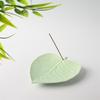 Exquisite Antique Ceramic Bodhi Leaf Incense Holder for Sandalwood & Agarwood Coils