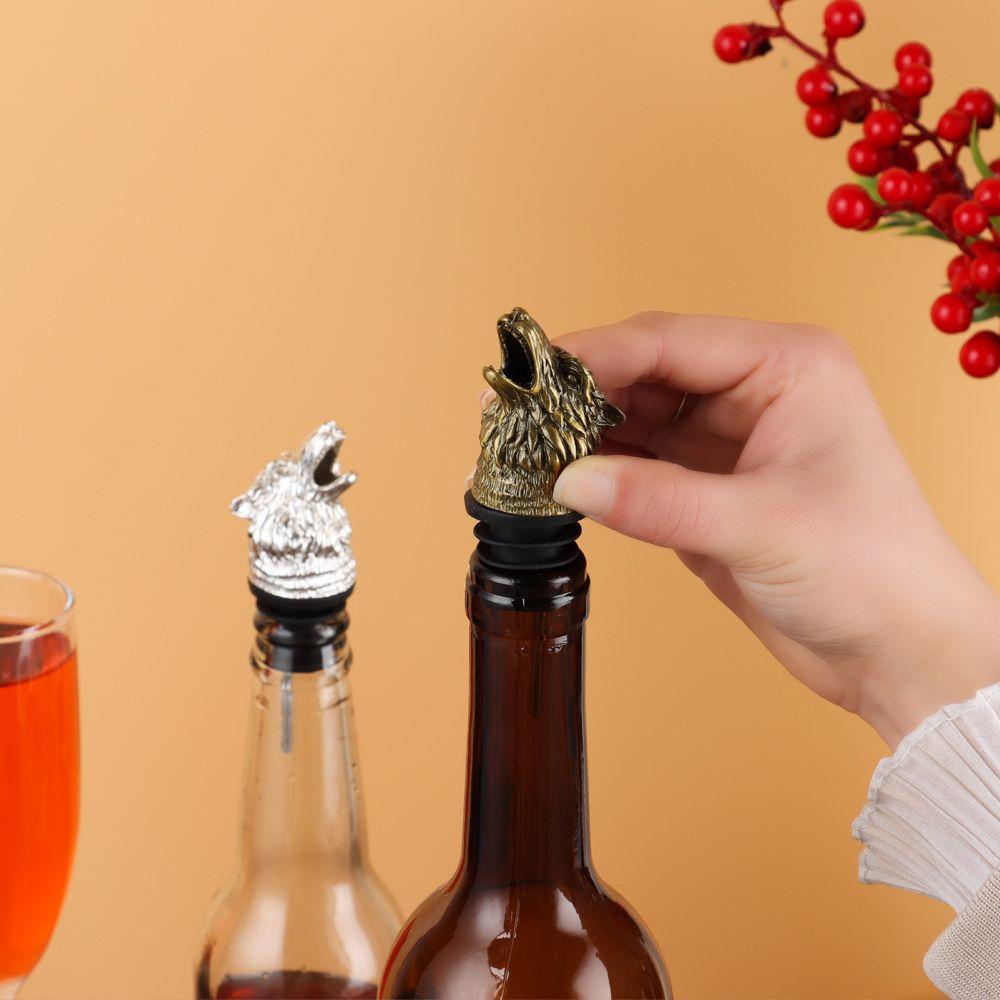 Gadžety Kuchyňské potřeby Zátka na láhev s ústím na víno Vlčí hlava Barové náčiní Nalévač na víno