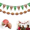 Football Party Decorations Set Football Banner Hanging Swirls For Themed Birthday Game Fans Home Garland Supplies