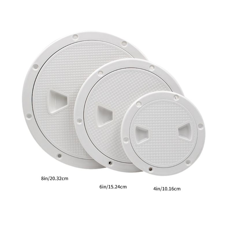 Marine Grade ABS Inspection Hatches Cover 4/6/8 Inch Round Access Easy Install Round Boat Hatches Cover for Boat Decks