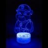 Lampka 3D Led Psi Patrol Rubble Usb/Baterie + Pilot Rgb