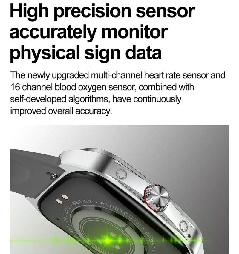 2025 Neue 1,95 Zoll Ultra HD Smartwatch Herren GPS-Tracking Bluetooth-Anruf NFC Herzfrequenz Sport Fitness Damen Smartwatch für OPPO