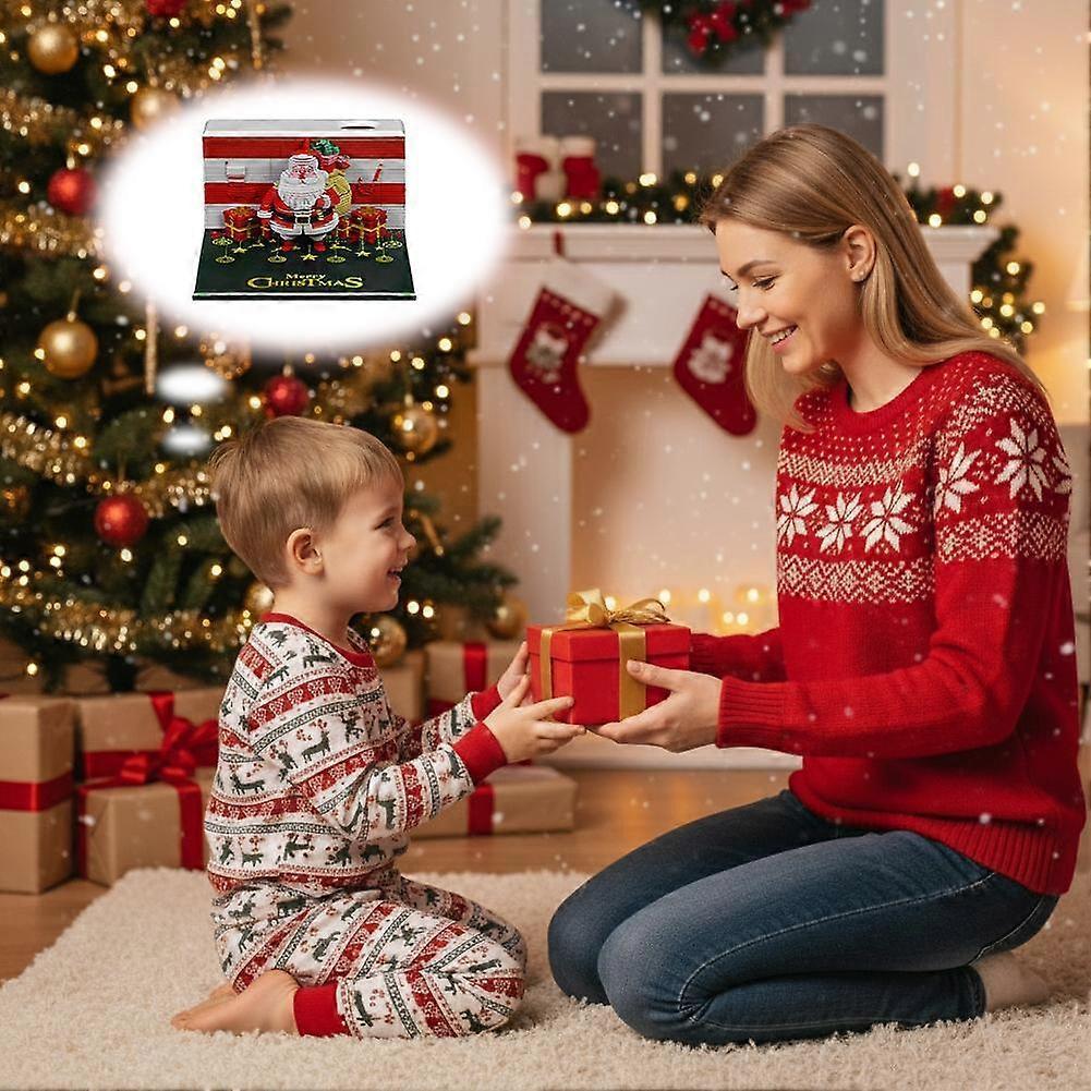 3D Desk Calendar 2026 3D Santa Claus Creative Desktop Decoration Memo Pad