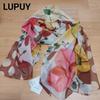 Used New with Tags LUPUY Scarf, Floral Pattern, Made In Italy, Retail Price 11,000 Yen, Shipping Included.