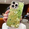 Blue Bow Green Heart Love Phone Cases For Apple Iphone 16 15 14 13 Pro Max 7 16e 16plus Back Shell Silicone Couple Fundas Cover
