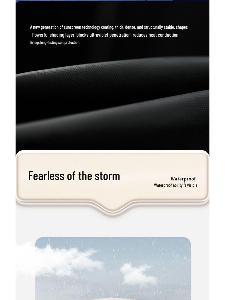 Extra Large Automatic Umbrella with Reinforced Anti-UV Sun Protection and Custom Print