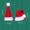 10Pcs New Santa Christmas Hat Clips Red Mini Hair Grips Barrettes Handmade Christmas Photo Decoration Christmas