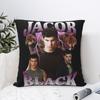 Stmívání Jacob Black Povlak na polštář Tištěný polyesterový potah na polštář Dekorativní potah na polštář Obývací pokoj Zip 40*40cm