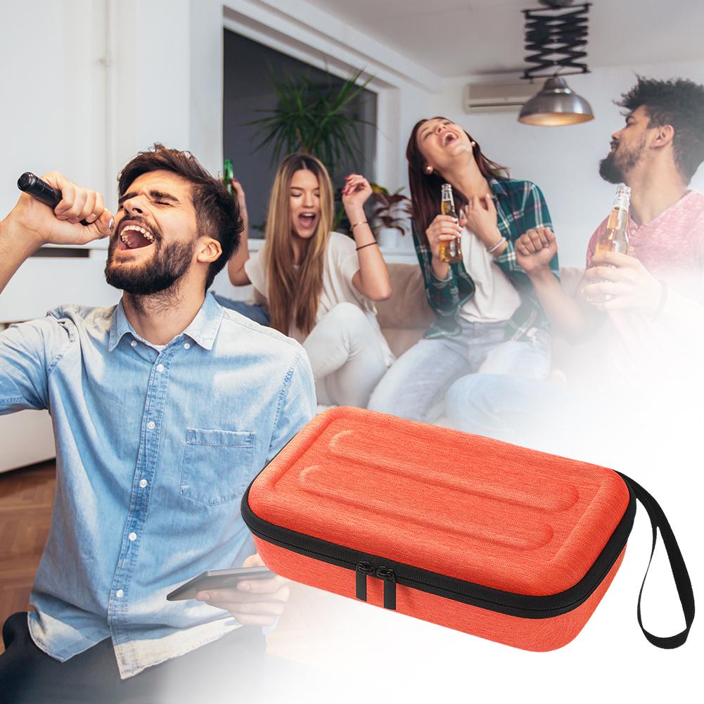 Portable Carrying Case Handheld Dual Mic Travel Bag Shockproof Case for JBL Wireless Two Microphone