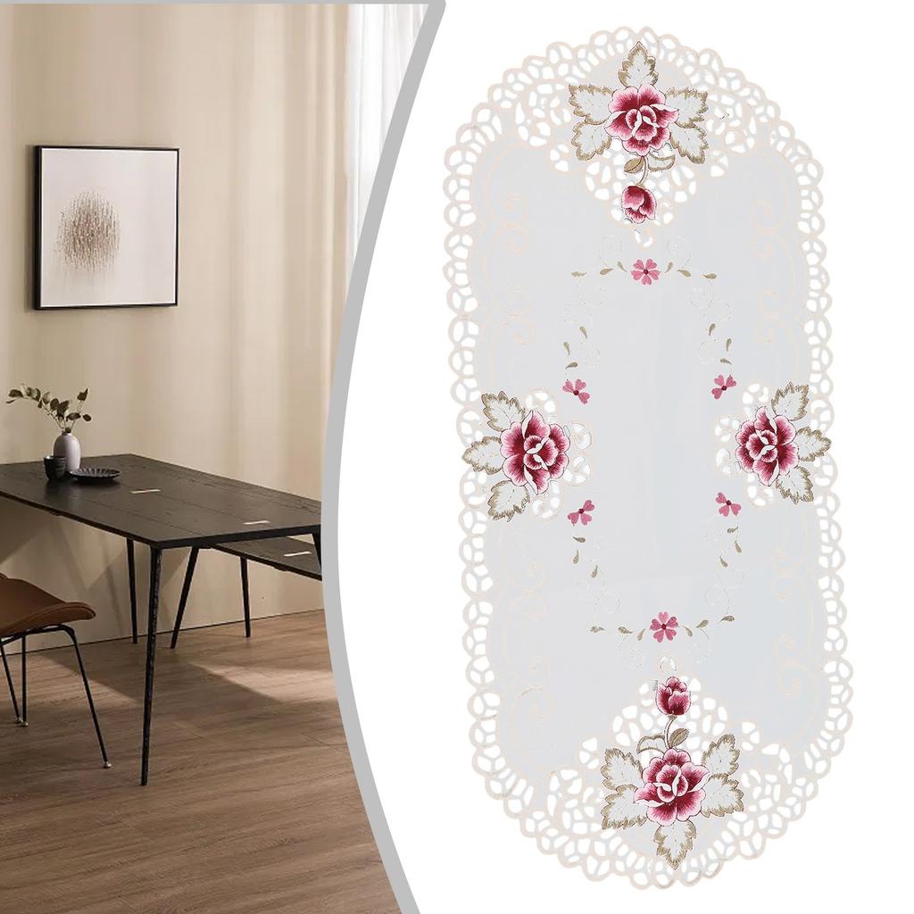 Home Decor Tablecloth Reusable Table Runners White