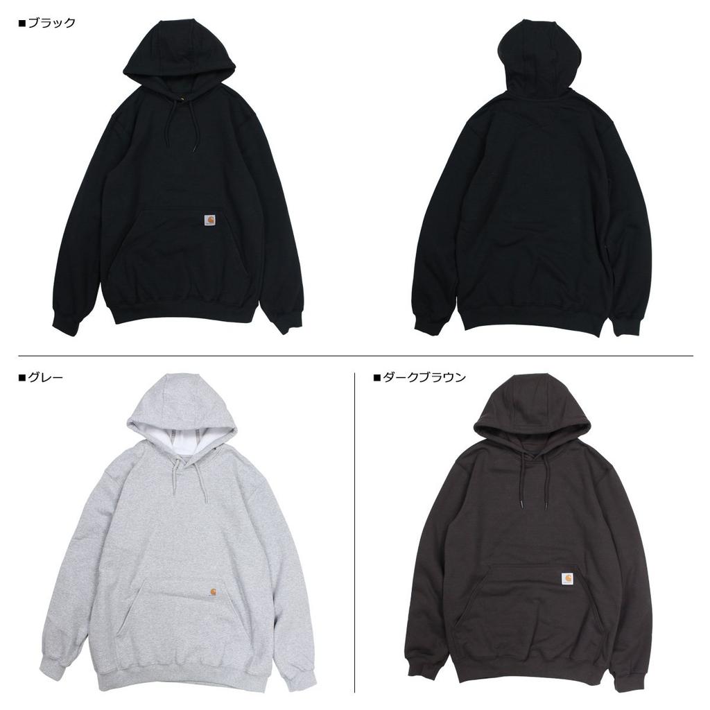 Hoodie Pullover MIDWEIGHT HOODED SWEATSHIRT K121 Gray S [Carhartt] [Used]