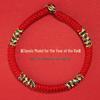 Red String Zodiac Year Bracelet: Handmade Vajra Knot Amulet for Women & Men, Tai Sui Protection, Perfect Gift for Girls.