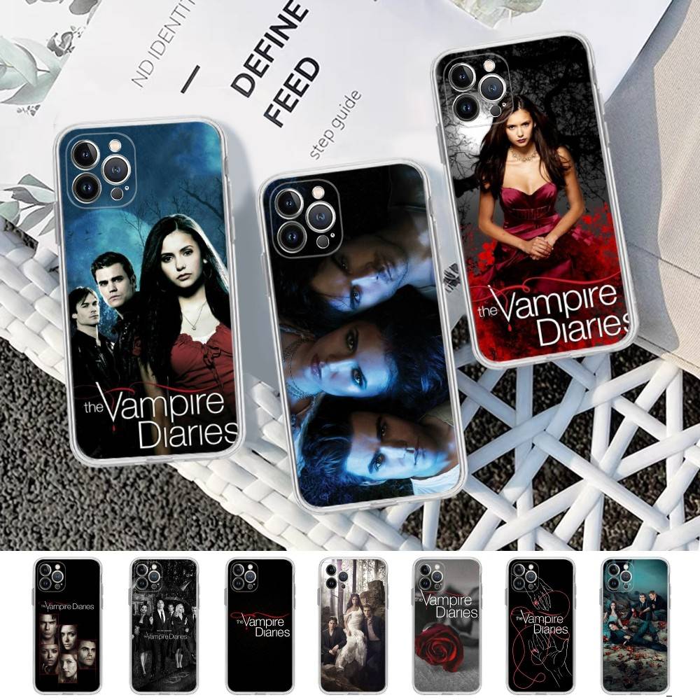 The Vampire Diaries TV-Hülle für iPhone 16, 15 Pro Max, iPhone 14, 11, 12 High End und 13 Pro (Silikon)