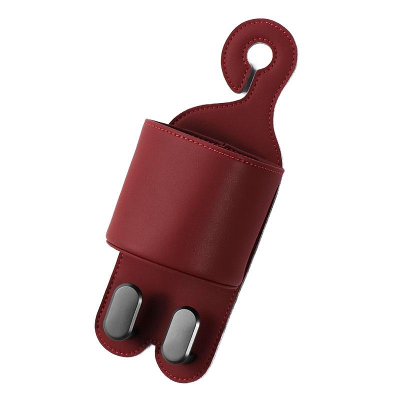 

Car Vehicle Back Seat Hook Rear Headrest Organizer Hanger Storage Hook for Groceries Bag Handbag Rear Drain Cup Holder Car Accessories бордовый