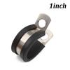 Universal 40PCS 1 Inch Stainless Steel Cable Clamp Rubber Cushioned Insulated Clamp Metal Clamp Tube Holder for Tube Pipe or Wire Cord Installation